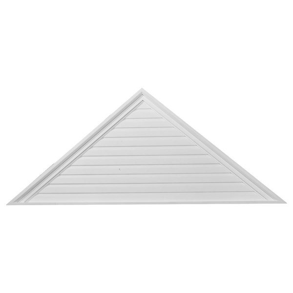 Ekena Millwork Pitch 10/12 Triangle Gable Vent, Functional, 65"W x 27"H x 1 1/4"P GVTR65X27F